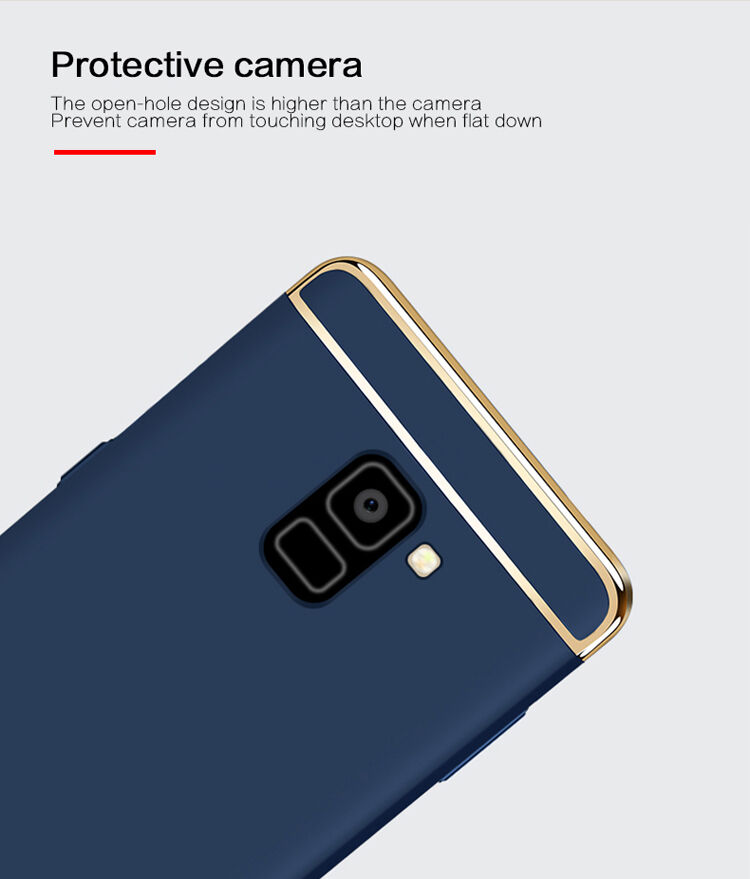 Mofi Plastový kryt pre Samsung Galaxy A8 Plus (2018) - modrý