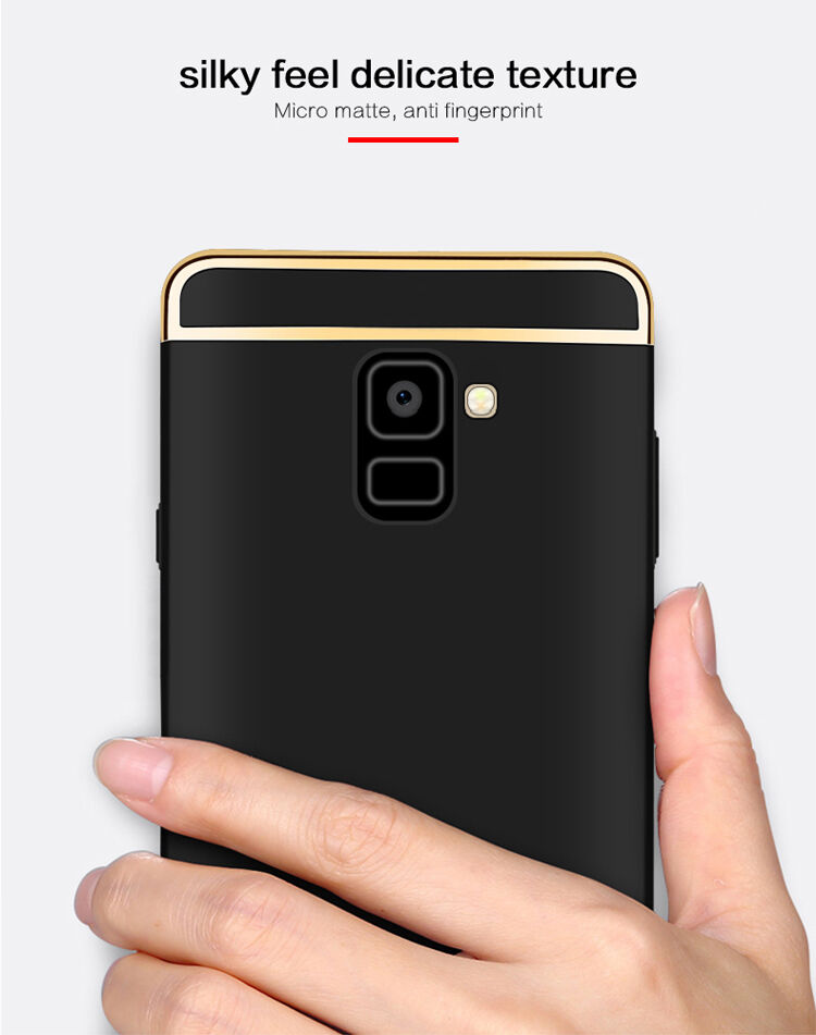 Mofi Plastový kryt pre Samsung Galaxy A8 Plus (2018) - modrý
