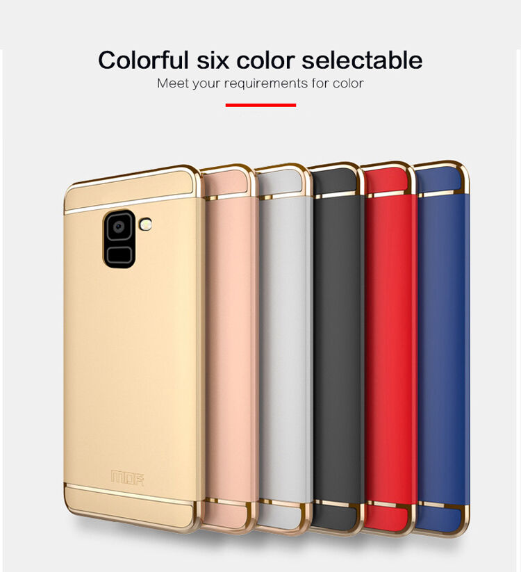 Mofi Plastový kryt pre Samsung Galaxy A8 Plus (2018) - modrý
