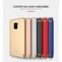 Mofi Plastový kryt pre Samsung Galaxy A8 Plus (2018) - strieborný