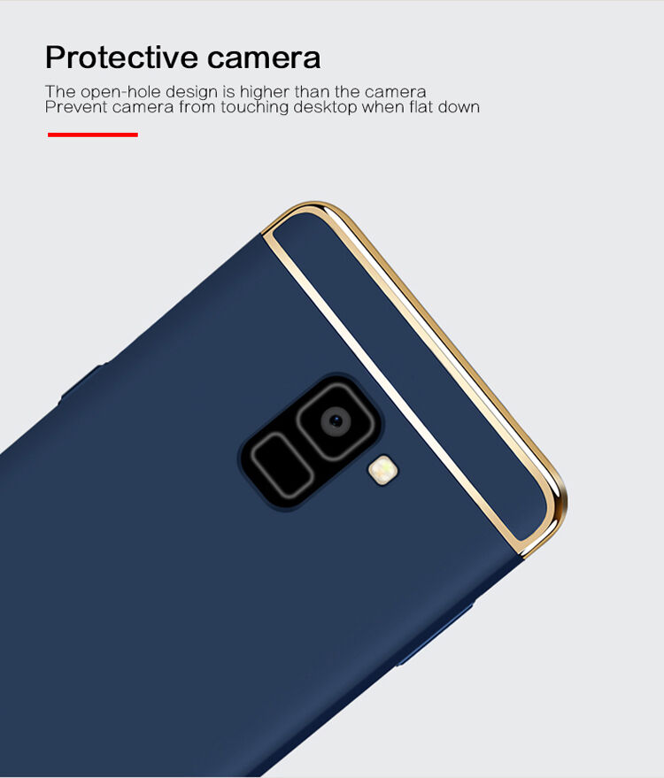 Mofi Plastový kryt pre Samsung Galaxy A8 (2018) - strieborný