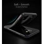 Dux Ducis S kryt s brúsenou textúrou pre Samsung Galaxy A8 (2018) - modrý