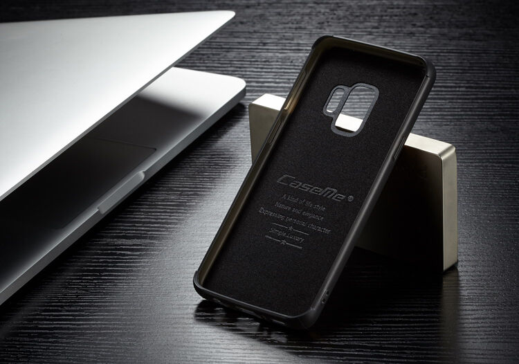 Caseme 2v1 peňaženkové puzdro pre Samsung Galaxy S9 - červené