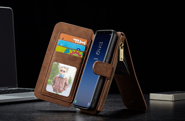 Caseme 2v1 peňaženkové puzdro pre Samsung Galaxy S9 - červené Caseme 2v1 peňaženkové puzdro pre Samsung Galaxy S9 - červené
