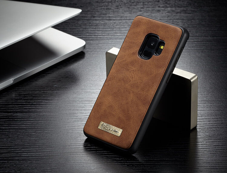 Caseme 2v1 peňaženkové puzdro pre Samsung Galaxy S9 - čierne