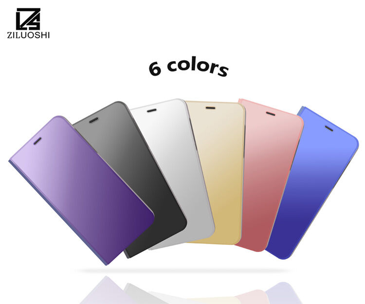 Zrkadlový pokovený kryt pre Samsung Galaxy A8 Plus (2018) - čierny