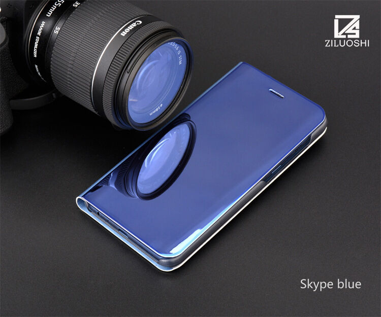 Zrkadlový pokovený kryt pre Samsung Galaxy A8 Plus (2018) - čierny