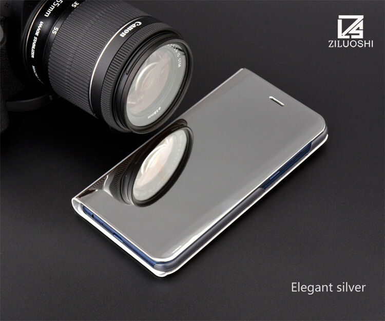 Zrkadlový pokovený kryt pre Samsung Galaxy A8 (2018) - čierny