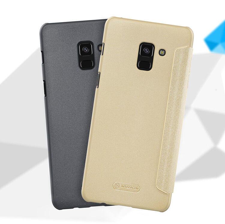 Nillkin Sparkle flipové puzdro pre Samsung Galaxy A8 Plus (2018) - zlaté
