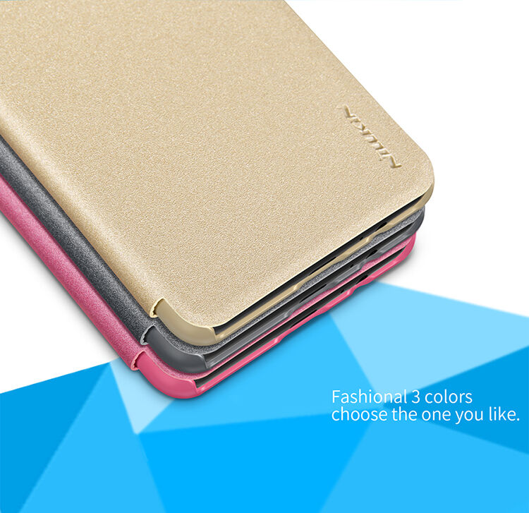 Nillkin Sparkle flipové puzdro pre Samsung Galaxy A8 Plus (2018) - zlaté