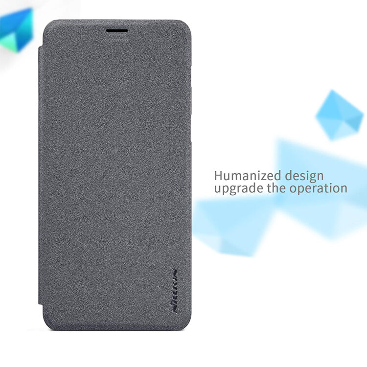 Nillkin Sparkle flipové puzdro pre Samsung Galaxy A8 Plus (2018) - sivé
