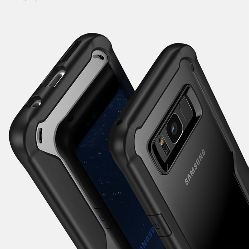 Nárazuvzdorný plastový kryt pre Samsung Galaxy S8 Plus - sivý