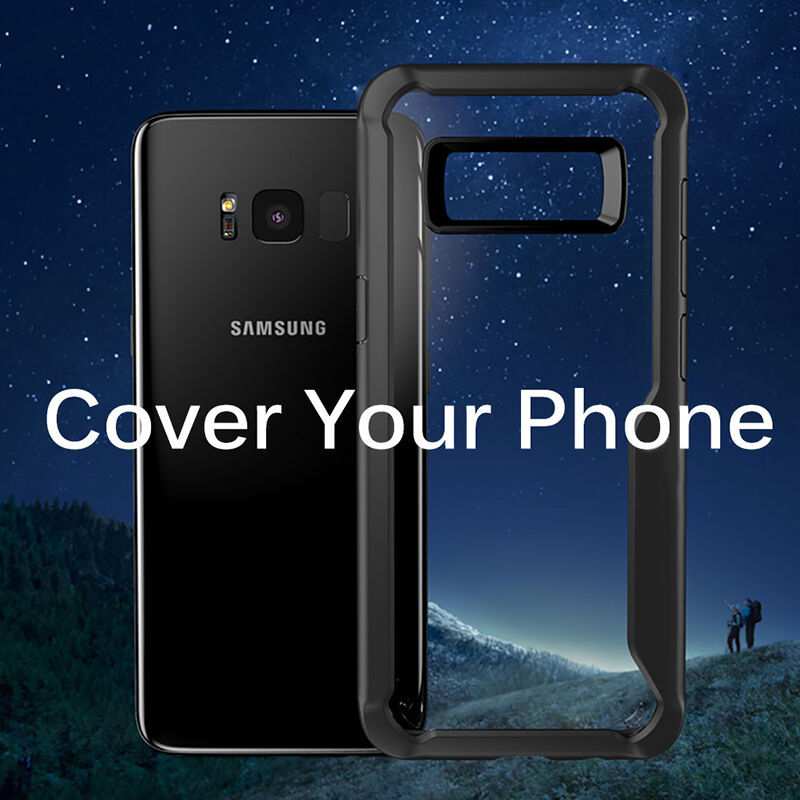 Nárazuvzdorný plastový kryt pre Samsung Galaxy S8 Plus - sivý