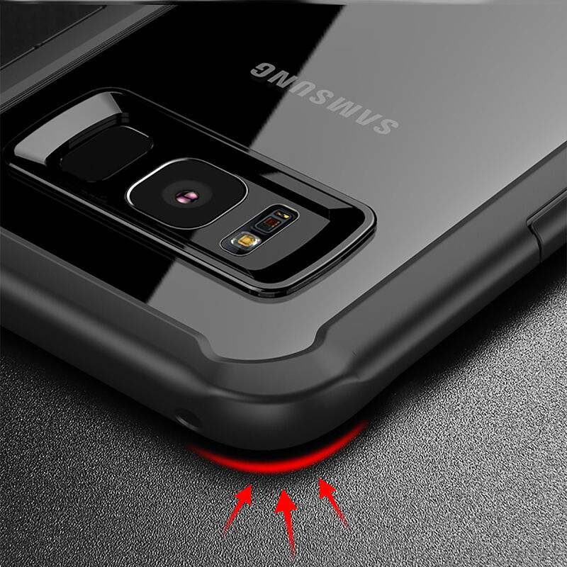 Nárazuvzdorný plastový kryt pre Samsung Galaxy S8 Plus - sivý