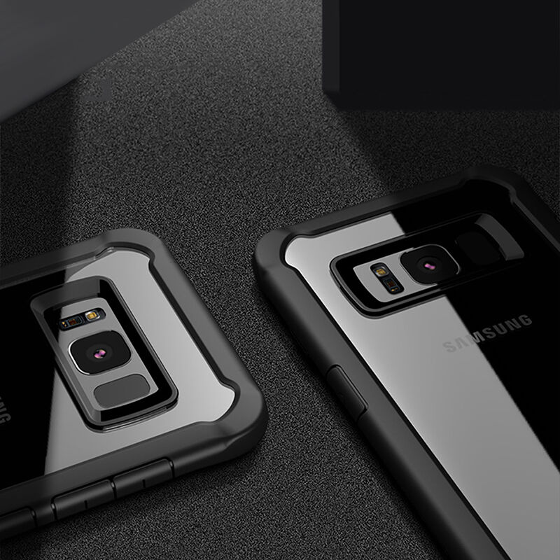Nárazuvzdorný plastový kryt pre Samsung Galaxy S8 Plus - sivý