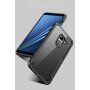 Nárazuvzdorný plastový kryt pre Samsung Galaxy A8 Plus (2018) - červený