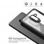 Nárazuvzdorný plastový kryt pre Samsung Galaxy A8 Plus (2018) - červený