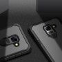 Nárazuvzdorný plastový kryt pre Samsung Galaxy A8 Plus (2018) - červený