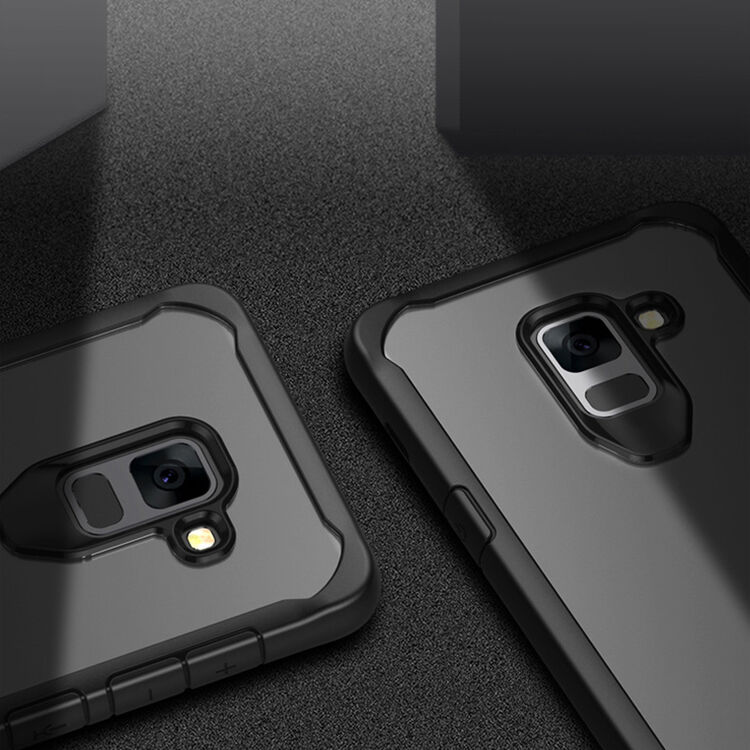 Nárazuvzdorný plastový kryt pre Samsung Galaxy A8 Plus (2018) - červený Nárazuvzdorný plastový kryt pre Samsung Galaxy A8 Plus (2018) - červený
