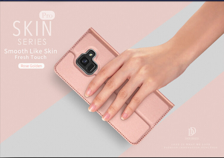 Dux Ducis Skin Pro flipové puzdro pre Samsung Galaxy A8 (2018) - zlaté