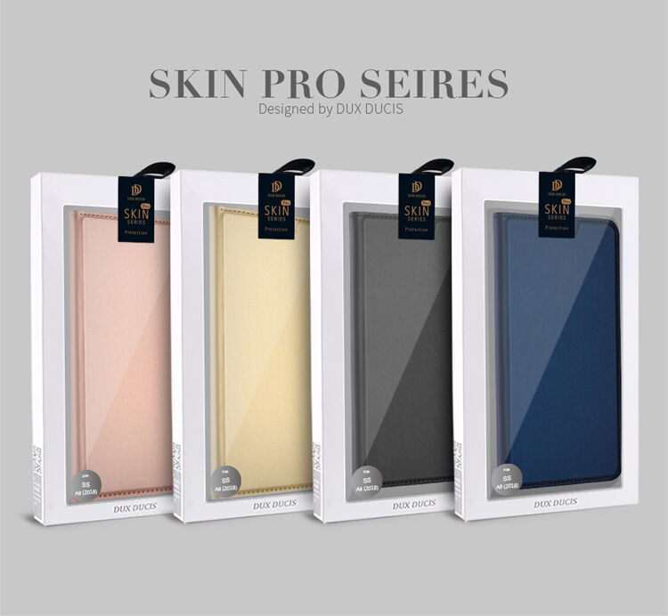 Dux Ducis Skin Pro flipové puzdro pre Samsung Galaxy A8 (2018) - sivé