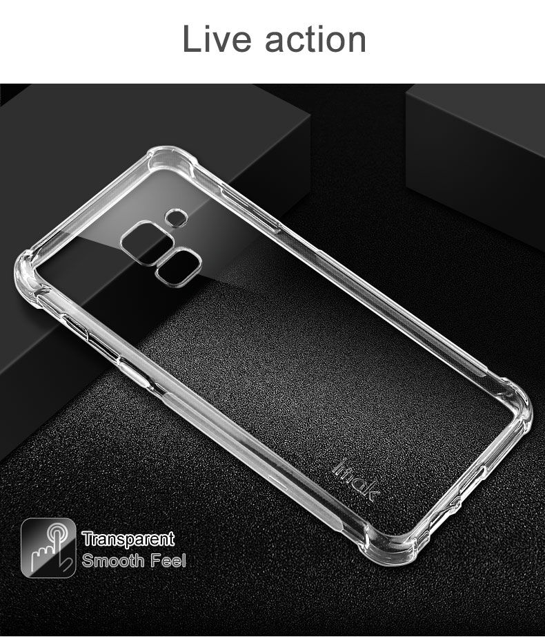 Imak Silky plastový kryt pre Samsung Galaxy A8 (2018) - transparentný