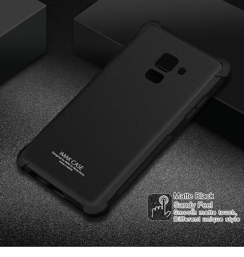 Imak Silky plastový kryt pre Samsung Galaxy A8 Plus (2018) - čierny