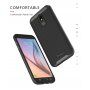 Ipaky plastový kryt s rámčekom pre Samsung Galaxy J5 (2017) - čiernostrieborný