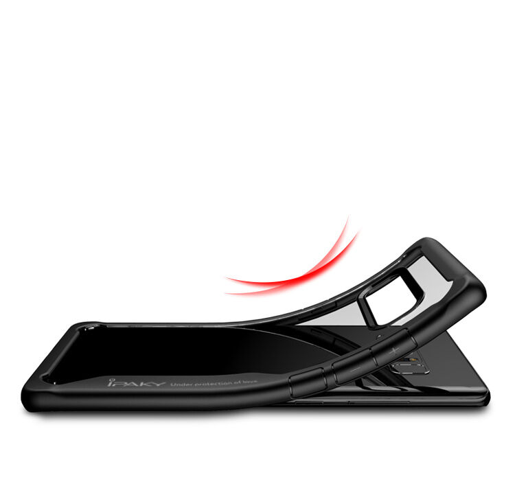 Ipaky plastový kryt s rámčekom pre Samsung Galaxy Note 8 - červený