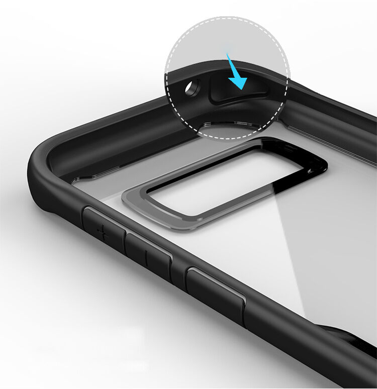 Ipaky plastový kryt s rámčekom pre Samsung Galaxy Note 8 - čierny