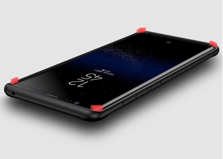 Ipaky plastový kryt s rámčekom pre Samsung Galaxy Note 8 - čierny