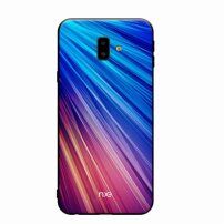 Nxe Sklenený kryt pre Samsung Galaxy J6 Plus - modrofialový