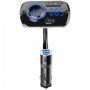 Bluetooth FM transmitter do auta s dvoma USB nabíjacími portami a farebným podsvietením - čierny