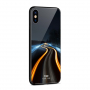 NXE kryt se skleněnou zadní stranou pro iPhone X - noční cesta