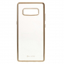 G-Case číry kryt s rámčekom pre Samsung Galaxy Note 8 - zlatý