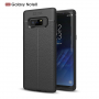 Litchi kožený kryt pre Samsung Galaxy Note 8 - čierny