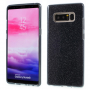 Plastový trblietavý kryt 3v1 pre Samsung Galaxy Note 8 - čierny