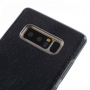 Plastový trblietavý kryt 3v1 pre Samsung Galaxy Note 8 - čierny