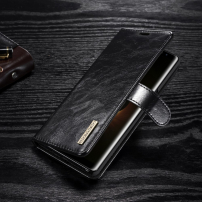 DG.Ming kožené flipové puzdro 2v1 pre Samsung Galaxy Note 8 - čierne