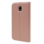 Flipové kožené puzdro pre Samsung Galaxy J7 (2017) - ružovo-zlaté