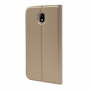 Flipové kožené puzdro pre Samsung Galaxy J7 (2017) - zlaté