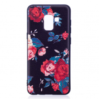 Plastový kryt ruža pre Samsung Galaxy A8 (2018) - čierny