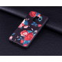 Plastový kryt ruža pre Samsung Galaxy A8 (2018) - čierny