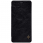 Nillkin Qin Kožené flipové puzdro pre Samsung Galaxy A8 Plus (2018) - čierne
