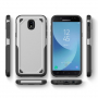 Odolný protišmykový kryt pre Samsung Galaxy J7 (2017) - strieborný