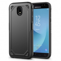 Odolný protišmykový kryt pre Samsung Galaxy J7 (2017) - čierny