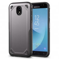 Odolný protišmykový kryt pre Samsung Galaxy J7 (2017) - sivý