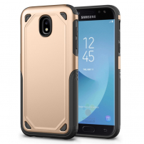 Odolný protišmykový kryt pre Samsung Galaxy J7 (2017) - zlatý