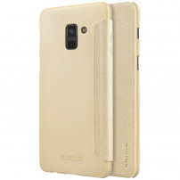 Nillkin Sparkle flipové puzdro pre Samsung Galaxy A8 Plus (2018) - zlaté