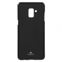 Goospery Jelly plastový kryt pre Samsung Galaxy A8 Plus (2018) - čierny